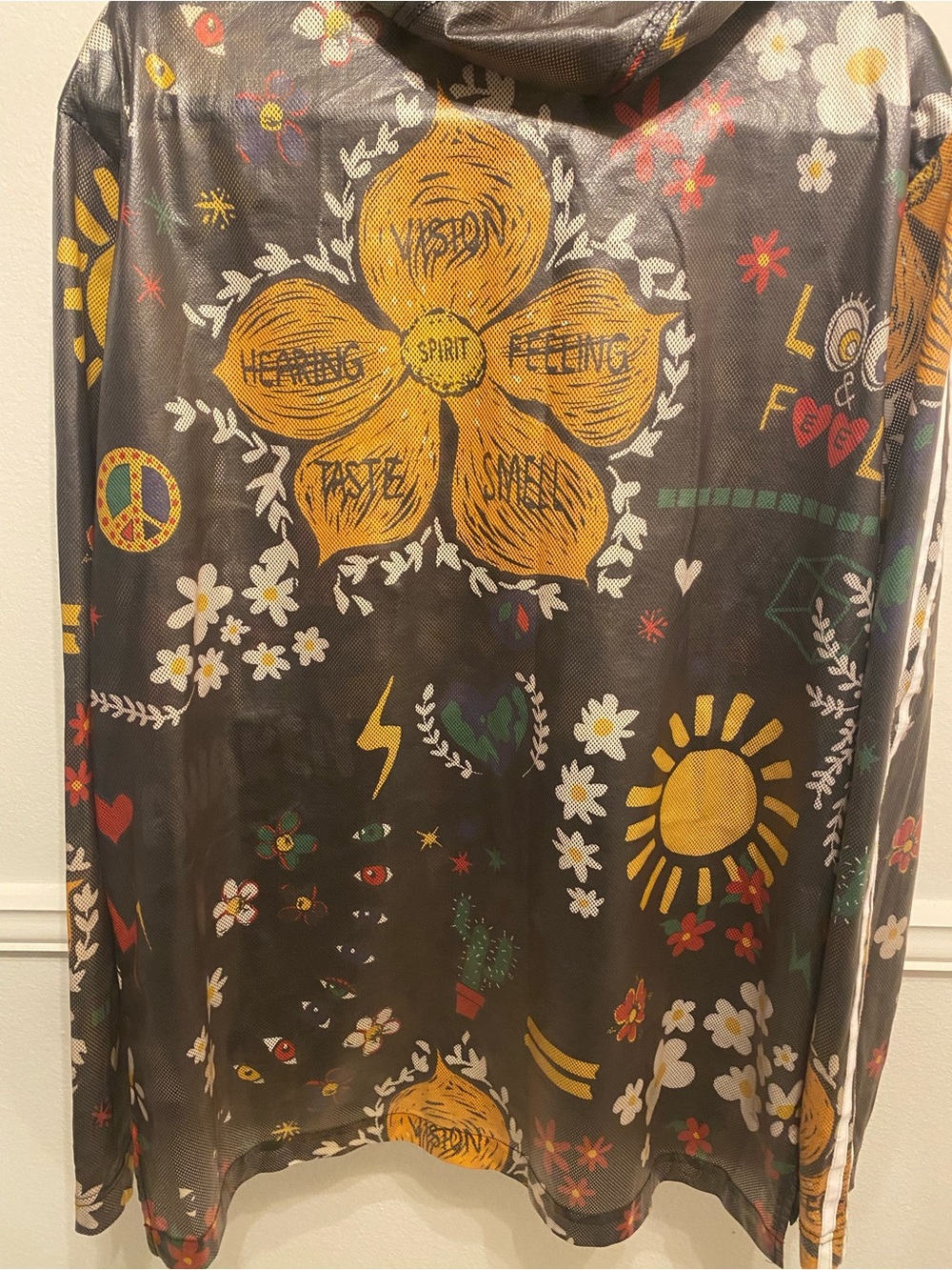 RARE Adidas Originals x Pharrell Williams Artist Doodle Jacket Sz L $130 - Picture 5 of 14